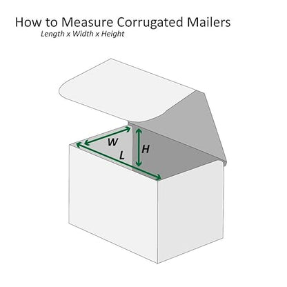 Boxes Fast BFM331 Corrugated Cardboard Mailers, 3 x 3 x 1 Inches, Tuck Top One-Piece, Die-Cut Shipping Cartons, Small White Mailing Boxes (Pack of 50)