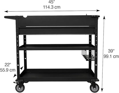 40" Work Cart with Power Tool Holder