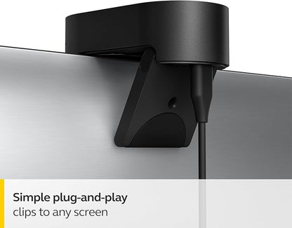 Jabra PanaCast 20 4K Video Conferencing Camera - Flexible Plug & Play Personal Video Solution Computer Webcam with AI-Powered 4K Ultra-HD, Intelligent Zoom, and Lighting Optimization - Black