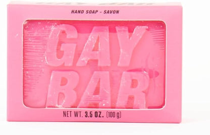 Gift Republic Gay Bar Soap Novelty Pride Soap LGBTQ+ Rose Scented Soap Bar Bright Pink Soap for Bathroom Toilet Fun Gift Idea Fight Club Spoof Soap