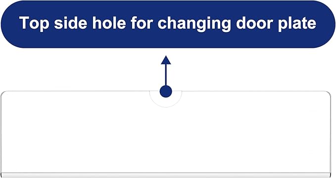 Acrylic Wall Name Plate Holder, Office Name Plate with Adhesive Tapes, Door Name Plate Wall Nameplate Clear Sign Holder Frame, 2"x8", 10 Pack