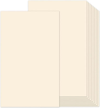 8.5x14 Cream Cardstock, 65lb Legal Thick Card Stock Paper 100 Sheets, Goefun Heavyweight Cardstock Printer Paper for Arts and Crafts, Posters, Brochures, Menus, Cards, Covers
