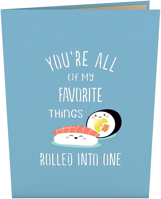 Lovepop Everyday Pop-Up Card for Her, Him, Girls, Boys - 3D Love Greeting Cards - Favorite Things - 5" x 7" - Blank Note Card & Envelope Included