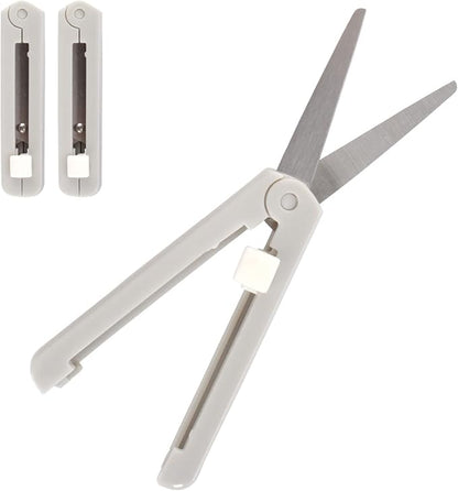 JubileeYarn Push Open Folding Safety Scissors - Grey - 2 Pairs