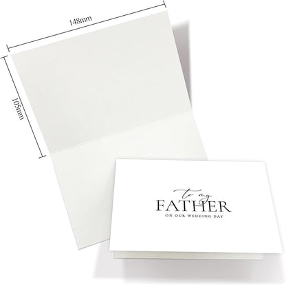 Wedding Day Card for Father, Father Of The Bride/Groom Gifts, To My Father On Our Wedding Day. （Father A）