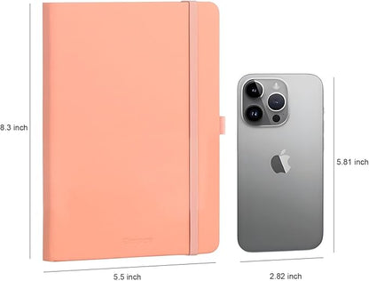 Comix 4 Pack Lined Journal Notebooks for Women, 176 Pages, 5.5 x 8.3", Hardcover, Morandi, 100gsm Paper, A5 Journaling Notebooks, Perfect for Work School Home