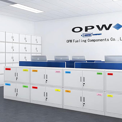 Dry Erase Magnetic Labels 3.1x1.2 Inch, Reusable Magnetic Labels for Whiteboards Locker School Classroom Office Home,Pack of 40