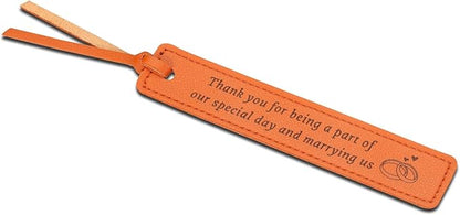 Wedding Officiant Gifts Leather Bookmark Wedding Officiant Book Mark Officiant Gifts for Wedding Day Bride Groom Thank You Gifts for Wedding Guest Wedding Planner Coordinator Gifts