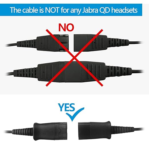 VT QD to USB Adapter Cable Compatible with Any Plantronic-Poly QD Headset with a Quick Disconnect with Volume Control and Mute Microphone/Speaker (PLT-QD-USB(02))