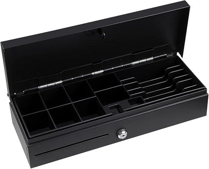 HONEY BEAR Flip-top Cash Drawer with 8 Coins & 6 Bills for POS System Receipt/Thermal Printer,with RJ11 Interface 12V/24V