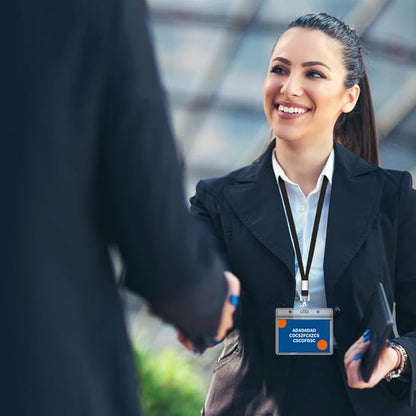 7 PCS Black Lanyards for ID Badges, Keys, Cruise Ship Cards, Keychain, Soft Nylon Neck Lanyard with Clip, Badge Lanyard for Teacher, Kids, Men, Women