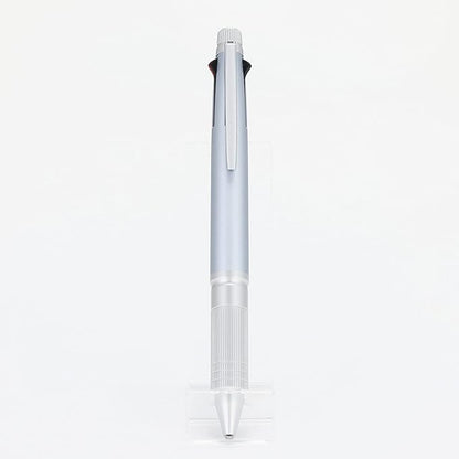 uni Jetstream 4&1 Metal Edition, 0.5mm Ballpoint Pen (Black, Red, Blue, Green) and 0.5mm Mechanical Pencil, Ice Silver (MSXE52000A05.81)