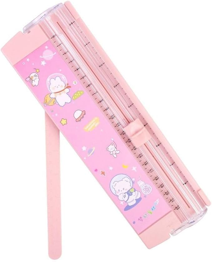 Paper Trimmer, A4 Size Paper Cutter with Security Safeguard, Straight Paper Trimmer with Side Ruler for Scrapbooking, Craft Paper, Coupon, Photos, Paper Slicer Scrapbooking Tool