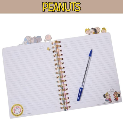 Innovative Designs Peanuts Gang Journal Notebook, Spiral Bound, 144 Lined Pages, 8 x 7 inches – Peanuts Snoopy Charlie Brown