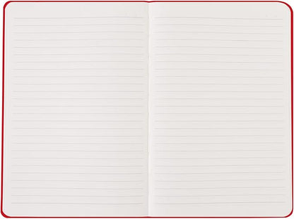 Comix Lined Journal Notebook for Women Men, Journaling Notebooks for Office School Home, 240 Pages, 5.5" x 8.3", College Ruled, A5, Hardcover, Red