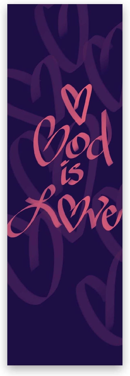 Children and Youth Bookmark, God is Love, 1 John 4:8, Pack of 25, Handouts for Classroom, Sunday School, and Bible Study