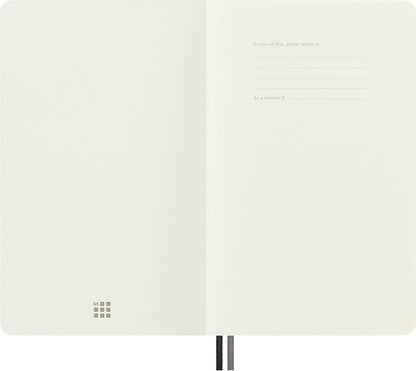 Moleskine Classic Expanded Notebook, Soft Cover, Large (5" x 8.25") Plain/Blank, Black, 400 Pages