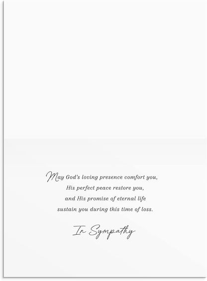 DaySpring - Sympathy - Blessed are Those Who Mourn - 4 Nature Landscape Design Assortment with Scripture - 12 Sympathy Boxed Cards & Envelopes (U0060)