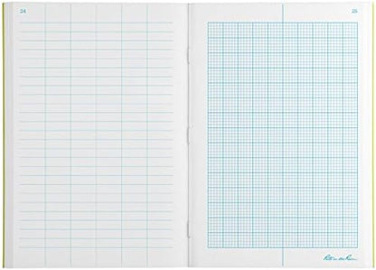 Rite in the Rain Weatherproof Stapled Notebook, 4.625" x 7", Yellow Cover, Metric Field Pattern, 3 Pack (No. 361FX)