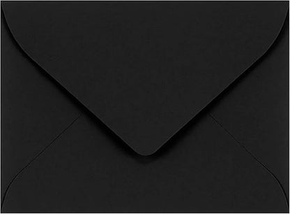 LUXPaper #17 Mini Envelopes | 2 11/16" x 3 11/16" | Midnight Black | 80lb. Text | 50 Qty