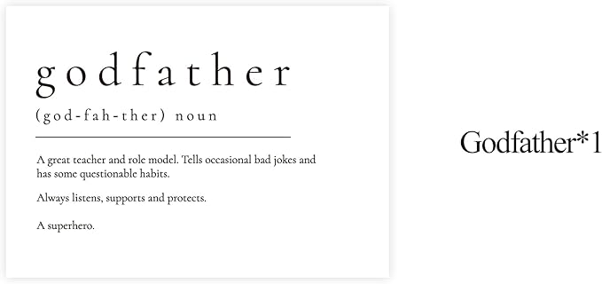 Will You Be My Godfather, God Father's Proposal Card Gifts with Envelope, Cute Gifts for Godather On Wedding Day.（Godfather A）