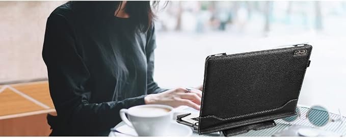 Laptop Case Cover Compatible with Dell Inspiron 13 Laptop 5370 5368 5378 5379 13.3 inch Notebook Sleeve PU Leather Stand Hard Protective Skin