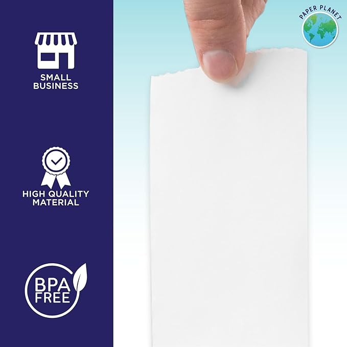 Thermal Paper for Toast POS (Toast TP200 Thermal Printer) by Paper Planet | Credit Card Machine Receipt Paper for Toast TP200 Terminal Printer | 80 Rolls