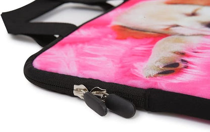 11 11.6 12 12.1 12.5 inch Laptop Carrying Bag Chromebook Case Notebook Ultrabook Bag Tablet Cover Neoprene Sleeve for Apple MacBook Air Samsung Google Acer HP DELL Lenovo Asus (Cute Dog)
