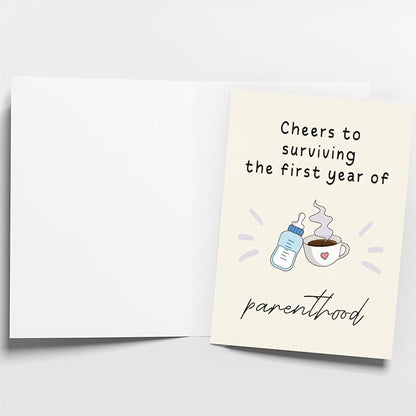 1st Birthday Card | First Birthday Card | 1st Birthday Gifts | 1 Year Old Birthday Card | 1st Birthday Card for Girl & Boy | First Birthday Card for Boy & Girl | 1st Birthday Decorations