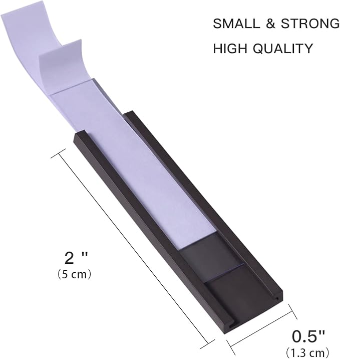 Eeoyu Magnetic Label Holders with Magnets Magnetic Data Card Holders with Clear Plastic Protectors for Metal Shelf, Whiteboard, Set of 30 (0.5 x 2 Inch)