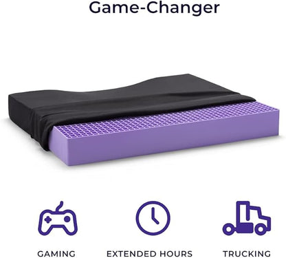 Purple Ultimate Seat Cushion | Pressure Reducing Grid Designed for Ultimate Comfort | Designed for Gaming | Made in The USA