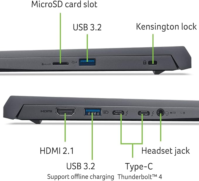 Acer Swift X 14 Laptop | 14.5" OLED 2880 x 1800 120Hz Calman Verified | Unlock AI Experiences | Intel Core Ultra 7 Processor 155H | NVIDIA GeForce RTX 4060 | 16GB LPDDR5X | 1TB SSD | SFX14-72G-77NJ
