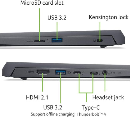 Acer Swift X 14 Laptop | 14.5" OLED 2880 x 1800 120Hz Calman Verified | Unlock AI Experiences | Intel Core Ultra 7 Processor 155H | NVIDIA GeForce RTX 4060 | 16GB LPDDR5X | 1TB SSD | SFX14-72G-77NJ