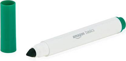 Amazon Basics Colored Markers Pack of 10, Broad Line Washable Markers, Multicolored for Drawing, School