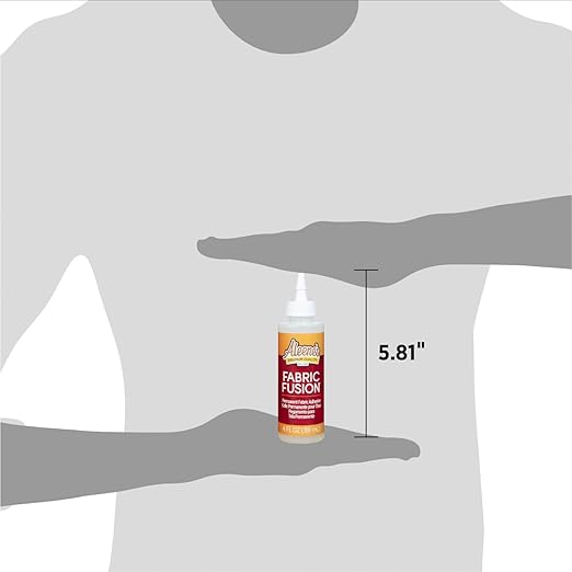 Aleene's Fabric Fusion Permanent Fabric Adhesive 4 fl. oz. Washable Fabric Glue for Clothes, Denim, Leather, Patches, Polyester, Cotton, Fabrics, Dries Flexible