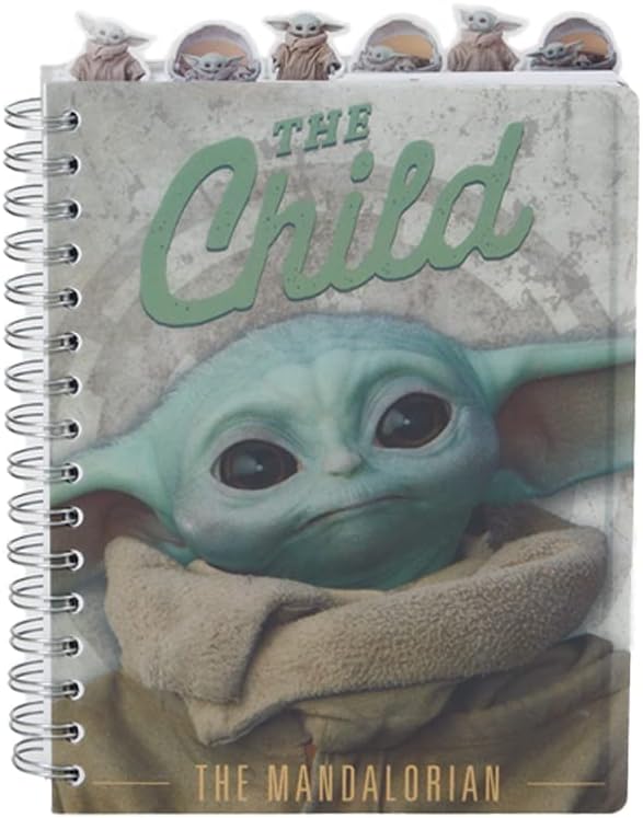 Innovative Designs Baby Yoda Notebook Star Wars Mandalorian Tab Journal for Kids
