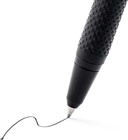 Zebra Pen G-450 Retractable Gel Pen, Black Brass Barrel, Medium Point, 0.7mm, Black Ink, 2 Count (Pack of 1) (49512), Black, Refillable