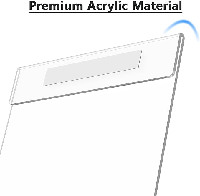MaxGear 11x17 Acrylic Sign Holder Wall Mount Sign Holder with Double-Sided Tape Clear Plastic Flyer Holder Acrylic Picture Frame Paper Poster Document Holder for Home Office Restaurant,3 Pack