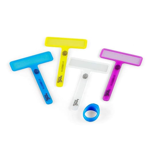 hand2mind FingerFocus Highlighter, Guided Reading Strips, Reading Pointers for Kids, Dyslexia Tools for Kids, ADHD Tools, Special Education School Supplies, Teacher Classroom Must Haves (1 Pack)