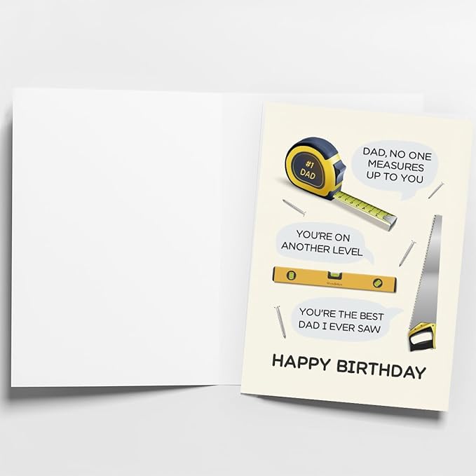 Dad Birthday Card | Birthday Card for Dad | Happy Birthday Dad Card | Birthday Card Dad | Funny Dad Birthday Card from Daughter & Son