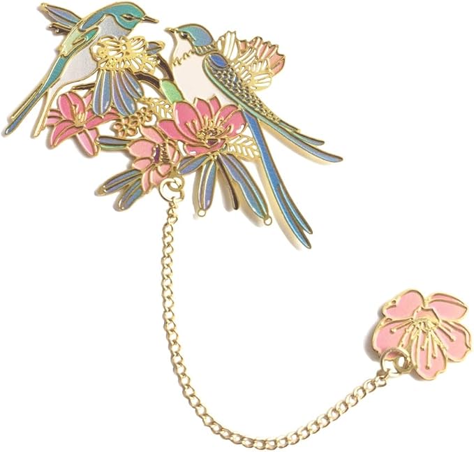 Bookmarks for Book Lovers Book Marks for Reading Women Birthday Graduation Christmas Gifts for Her Cute Metal Bookmark Book Markers Stocking Stuffers for Teens (Bird)