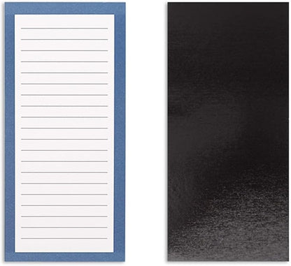 8 Magnetic Notepads – Notepads for Grocery List, Shopping List, To-Do List, Reminders -Strong Magnetic Back- Memo Notepad with Solid Pattern Designs | 25 Sheets per Pad 7.5 x 3.5 inch (8 Pack)