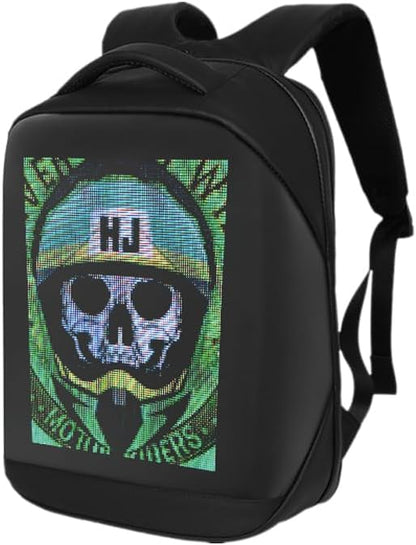 LED Backpack with Programmable Display, Bluetooth Connectivity (LED-Backpack-21L)