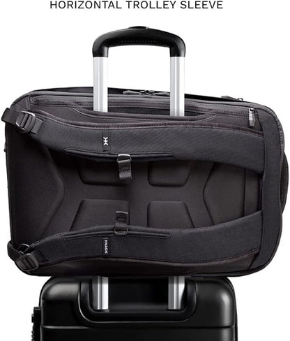 Knack Series 1 Laptop Backpack Fits up to 17 Inch - Knack Bags Carry-On Backpack, TSA Approved, Expandable Travel Backpacks With 4 Day Outfit Capacity (Stealth Black, Large)