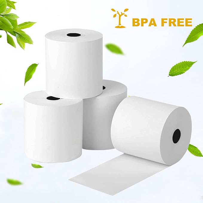 RBHK Thermal Paper, 2 1/4 x 85ft Thermal Receipt Paper Rolls, POS/Cash Register Credit Card Paper (50 Rolls)