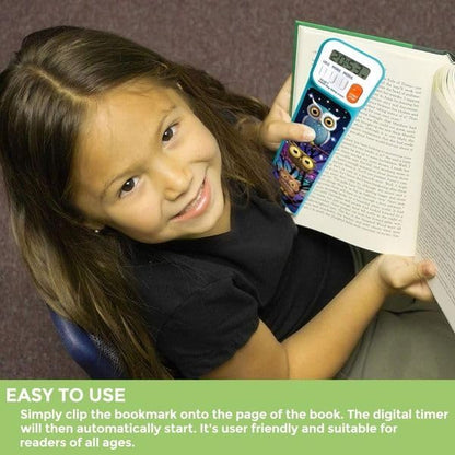 Mark-My-Time - Digital Bookmark - Mark My Time Reading Timer and Bookmark for Kids, Cool Bookmarks and Reading Incentives, Christmas Gift & Stocking Stuffer for Book Lovers - 3D Owls