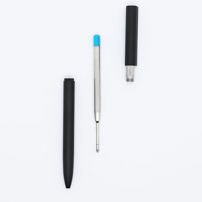 DunBong Blue Ink Refill Pack of 5, Replaceable Ballpoint Pen Refills, Medium Point Metal Refill (Blue)