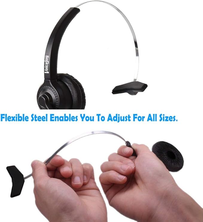 VoiceJoy Corded Headset with Microphone for Cisco IP Telephone 7940 7960 7970 7962 7975 7961 7971 7960 8841 9941 M12 M22 and All 79xx Series