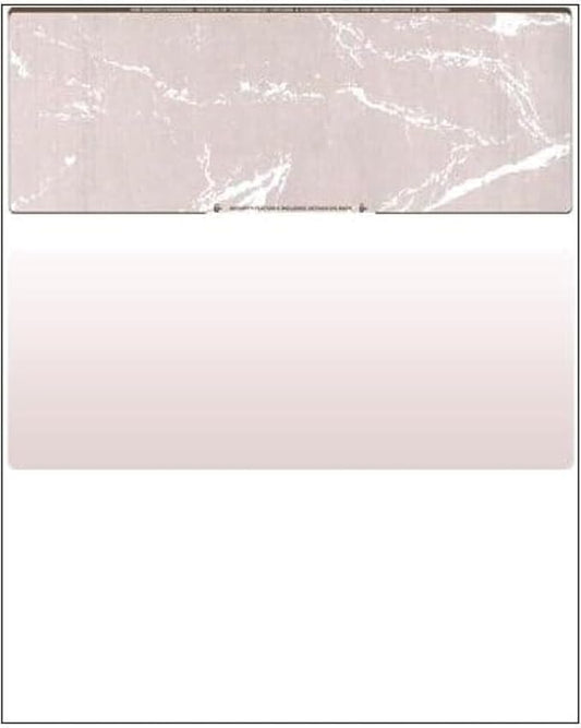 Compuchecks Check on Top Blank Check Paper - 2500 Pack, Quick-Books & Laser Printer Compatible - Security Business Checks with Voucher - 8.5" x 11" Brown Marble