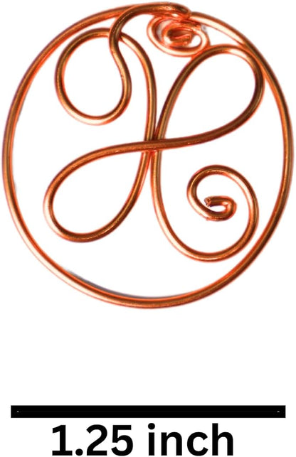 Personalized Initial Copper Bookmark, Set of 5, Handmade Copper Gift for Her, Him, Couple on Birthday, Wedding Anniversary, Alphabet Bookmark (X)